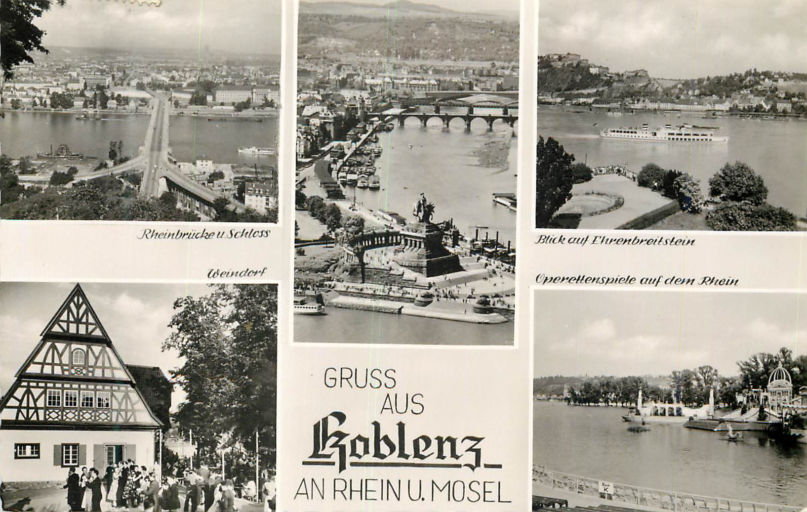CPM Gruss aus Koblenz An rhein u Mosel 