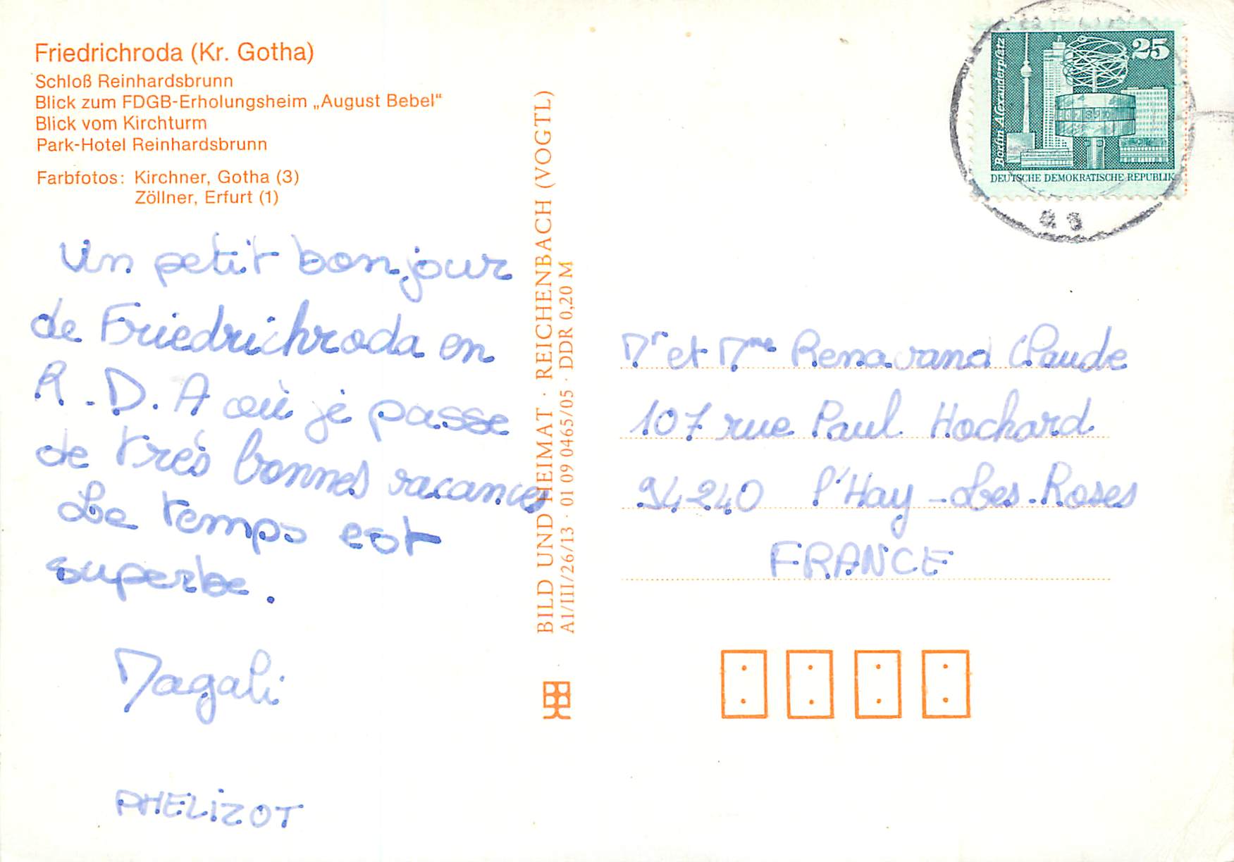 CPM Friedrichroda Kr Gotha — Back