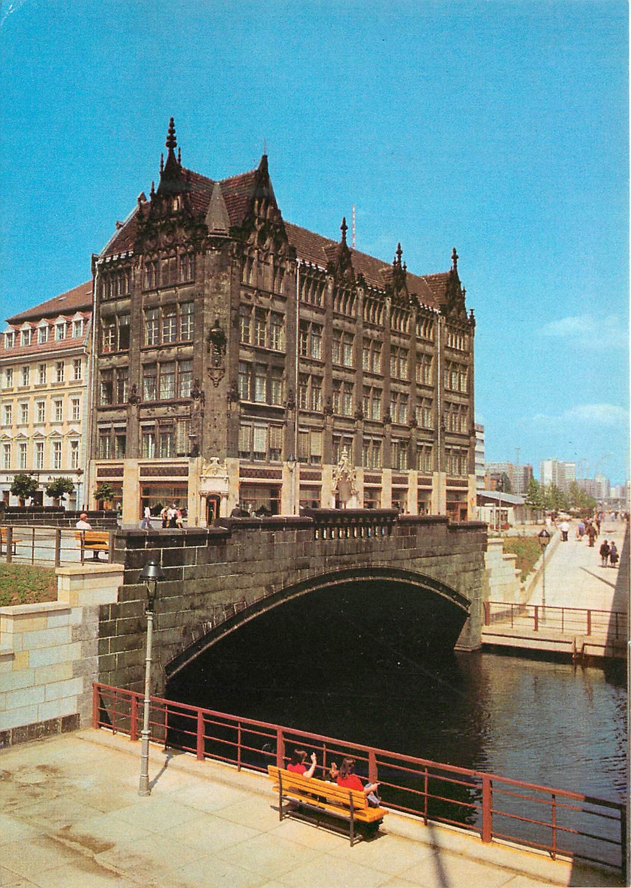 CPM Berlin Hauptstadt der DDR Near Gertraudenbrucke bridge 