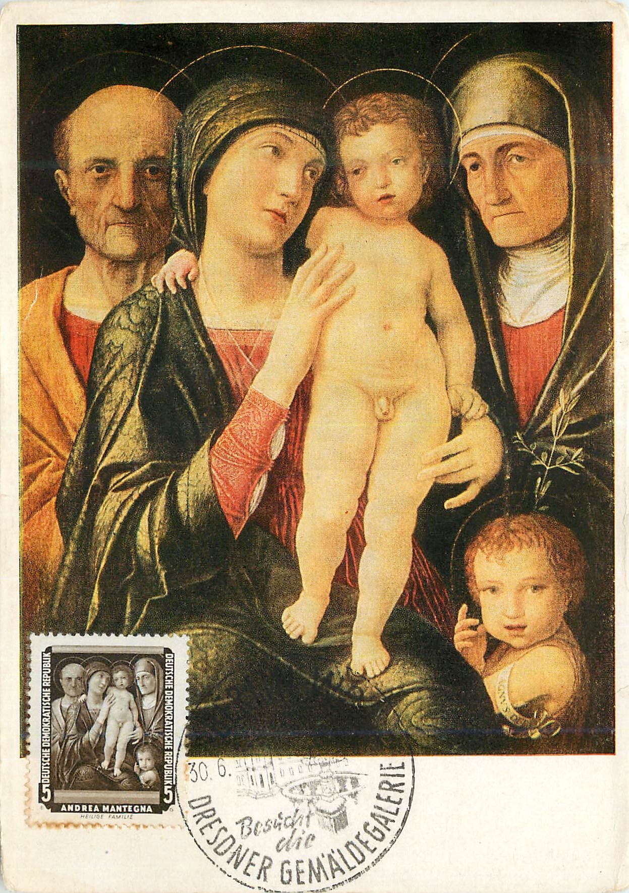 CARTE MAXIMUM Andrea Mantegna Heilige Familie 