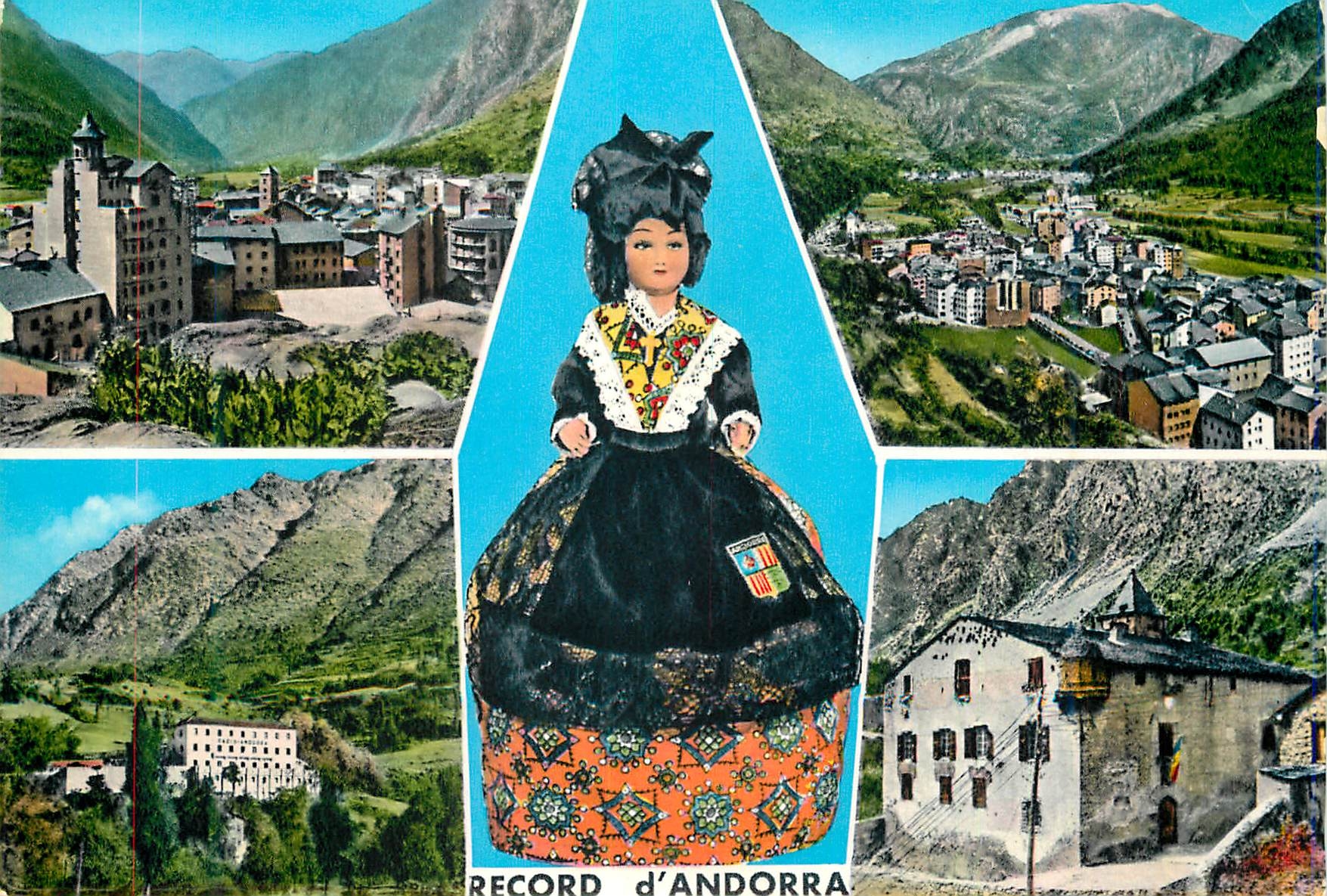 CPM Valls d Andorra Andorre la vieille Capitale des Vallees 