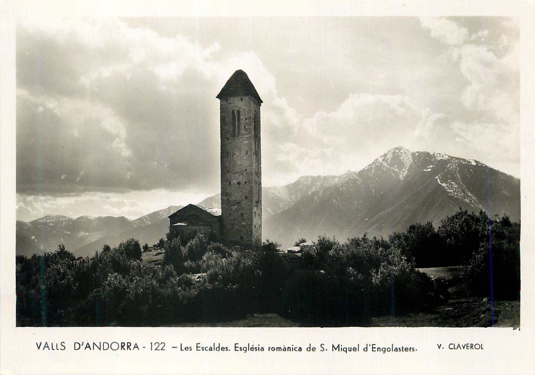 CPM Valls d Andorra Les Escaldes Esglesia romanica de S Miguel d Engolasters 