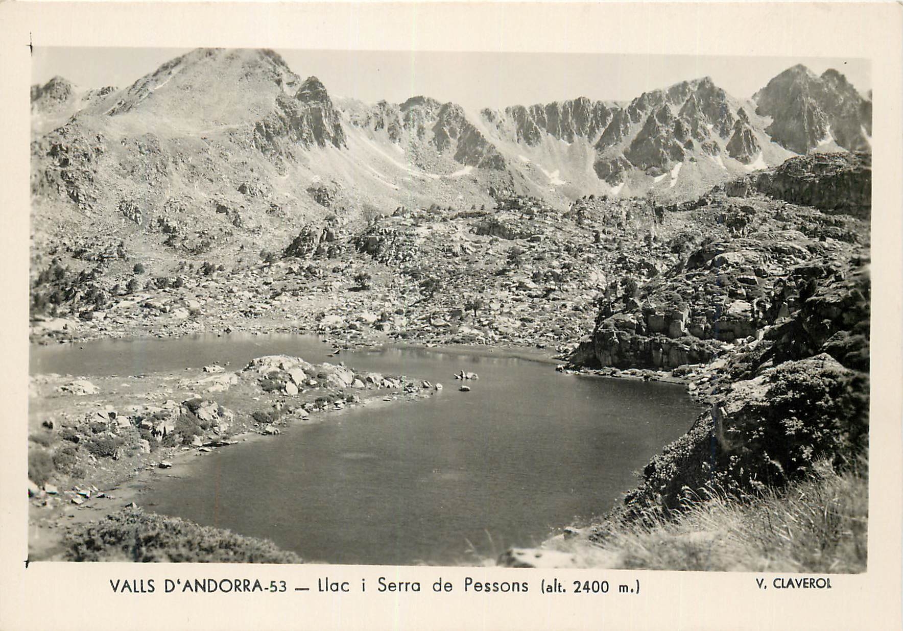 CPM Valls d Andorra Llac i Serra de Pessons 