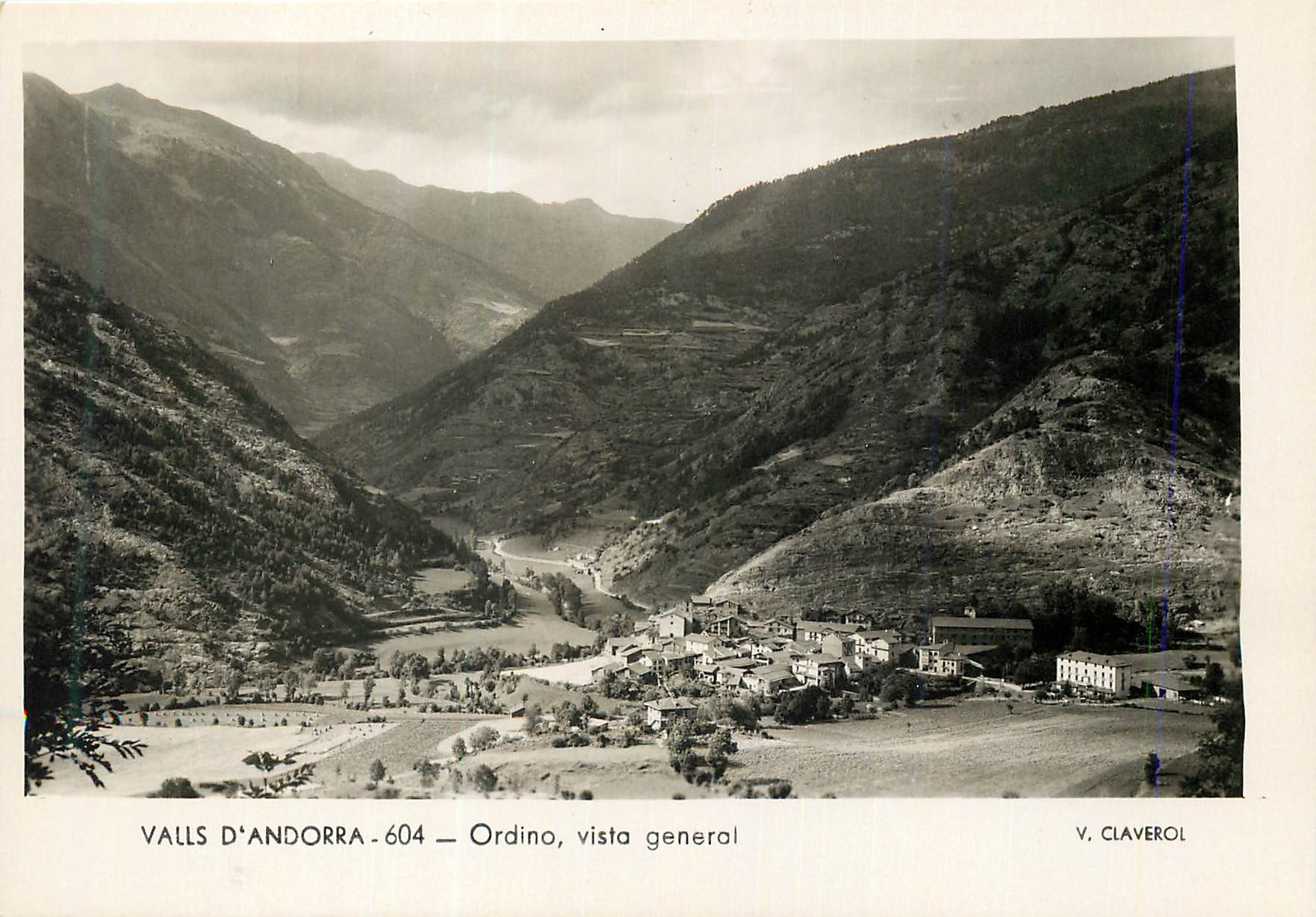 CPM Valls d Andorra Ordino vista general 