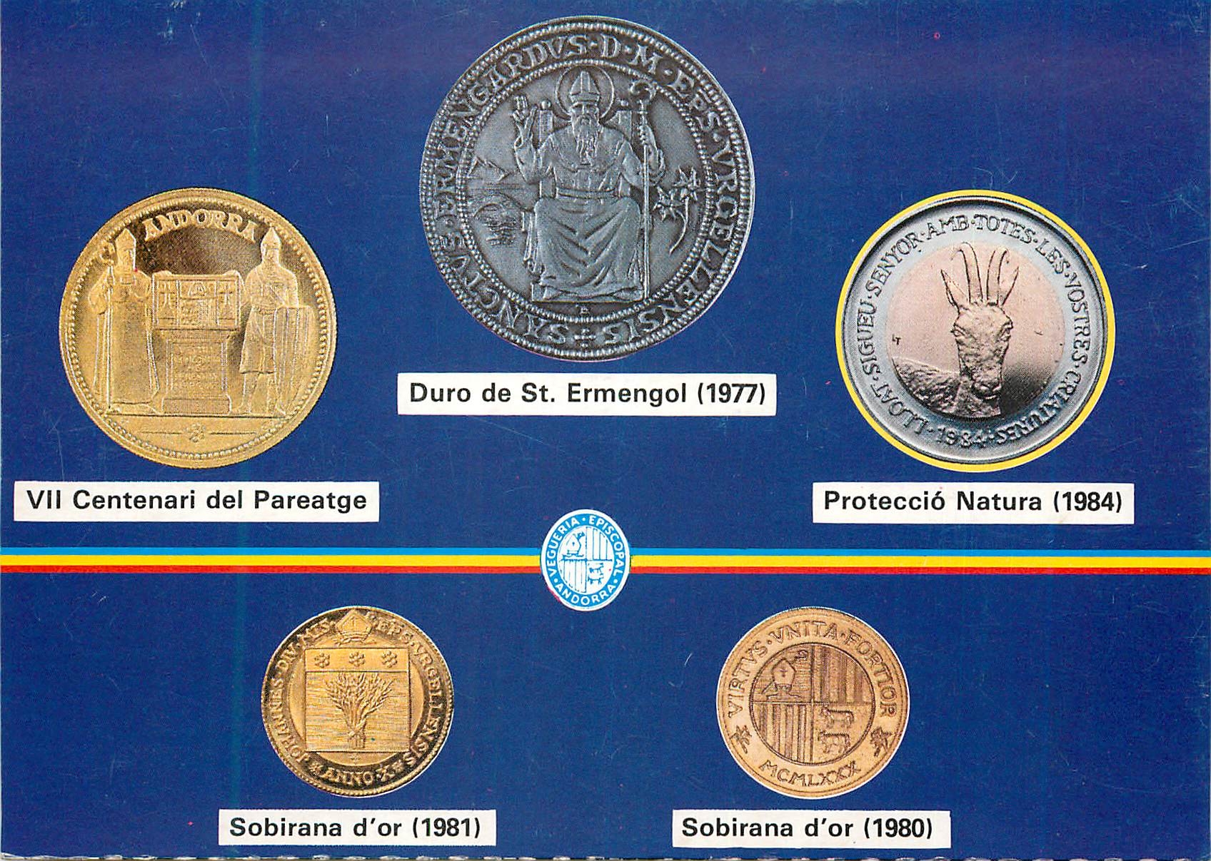 CPM Vegueria Episcopal Servei d Emissions Andorra la Vella Medailles
