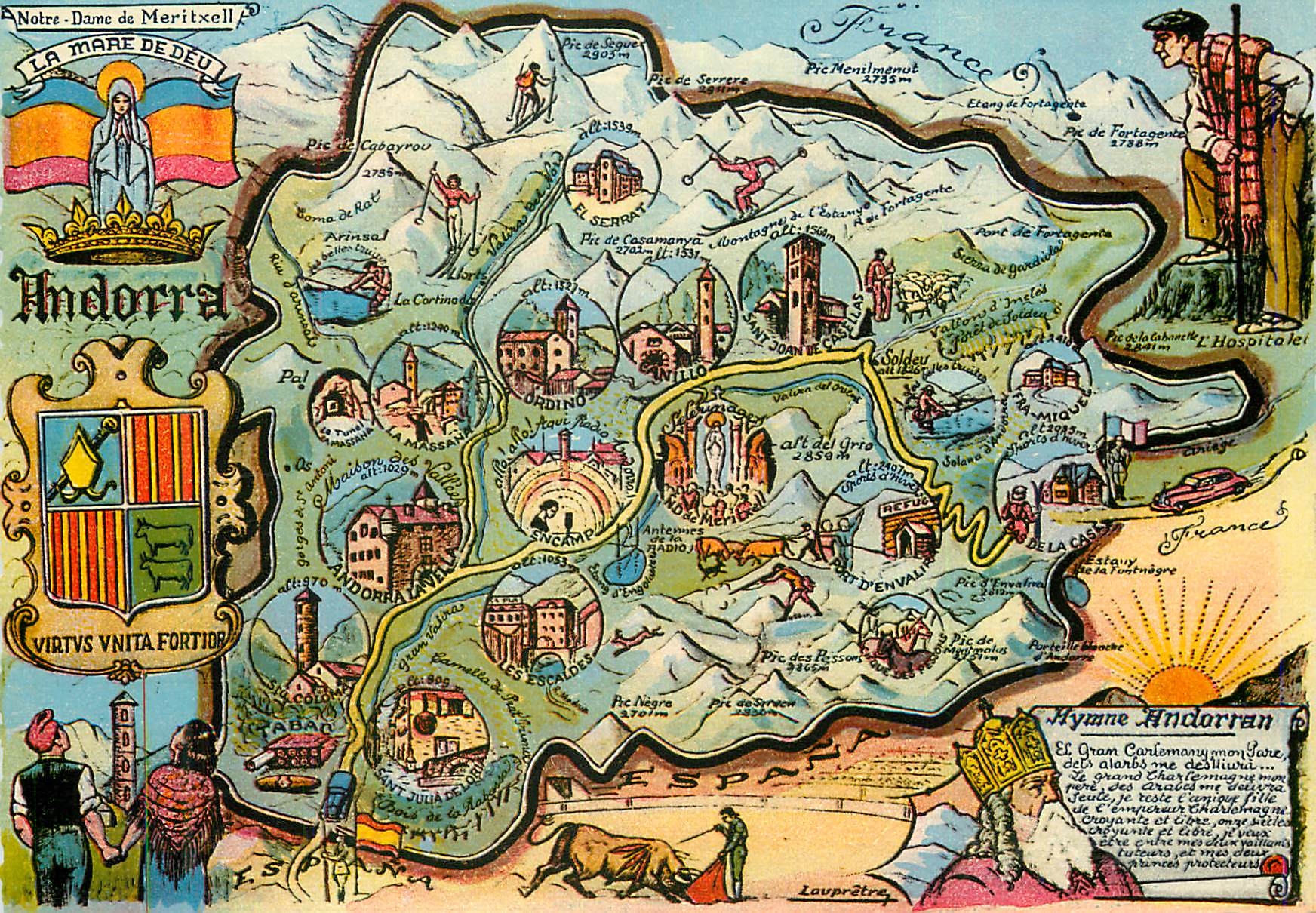 CPM Plan touristique de l Andorre 