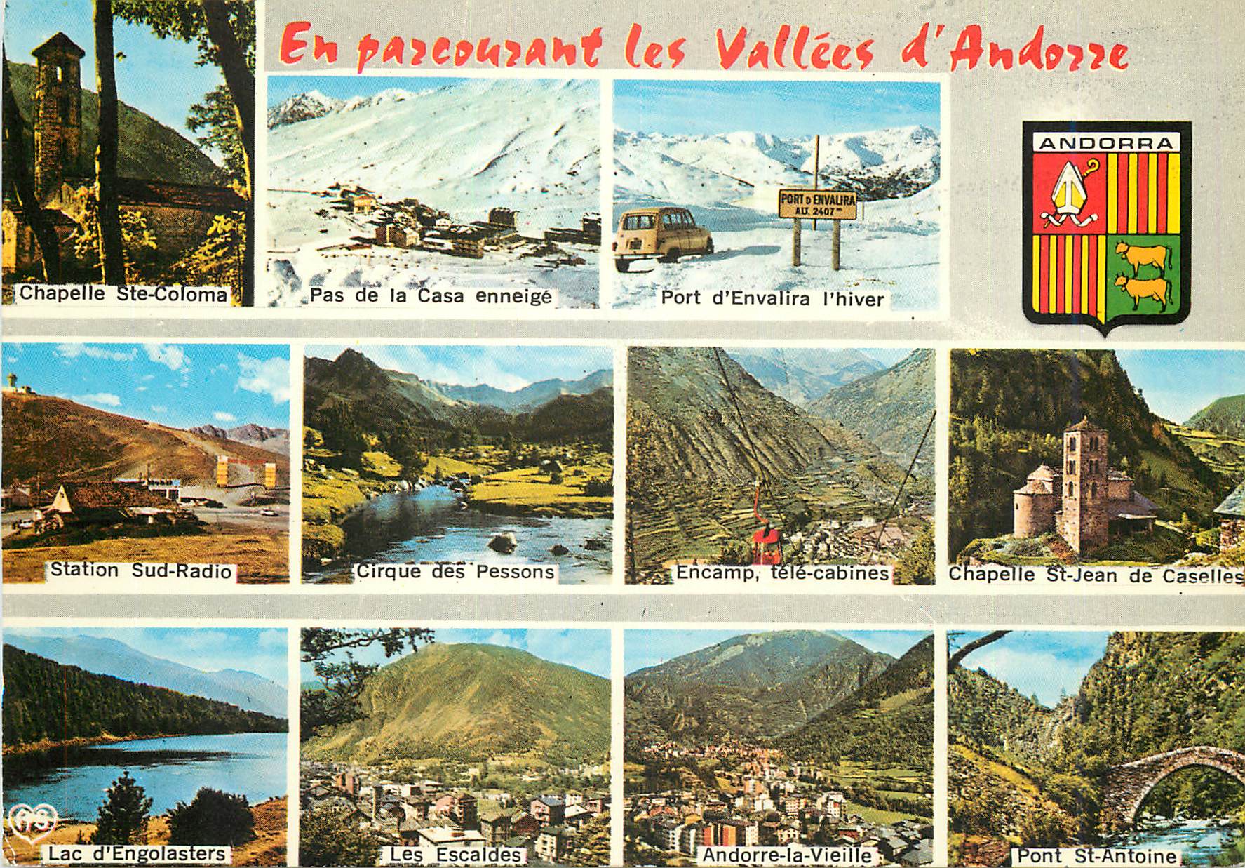 CPM Valls d Andorra Les sites les plus typiques de la Principaute 