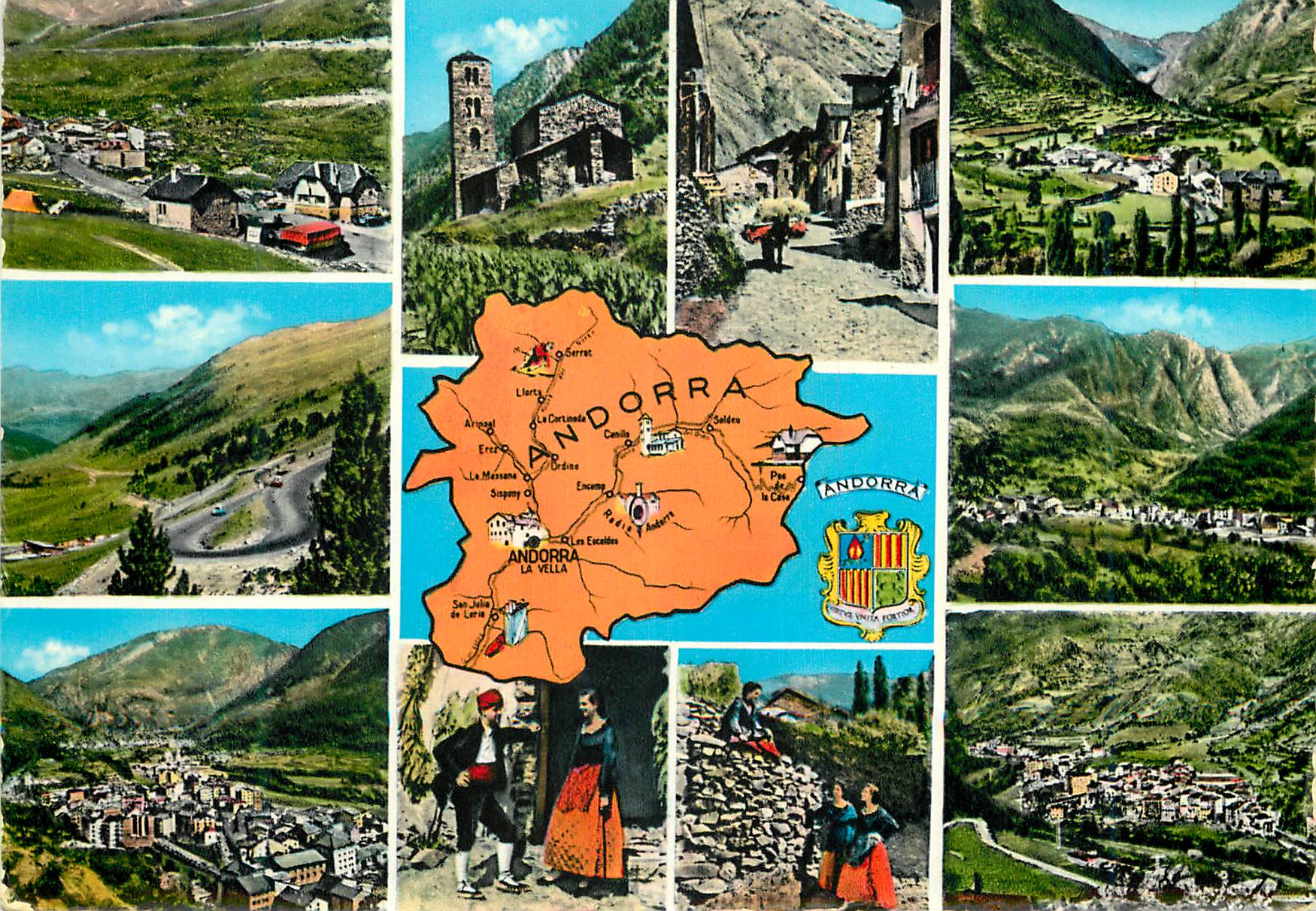 CPM Valls d Andorra Pas de la Casa Encamp Lacets d Envalira 