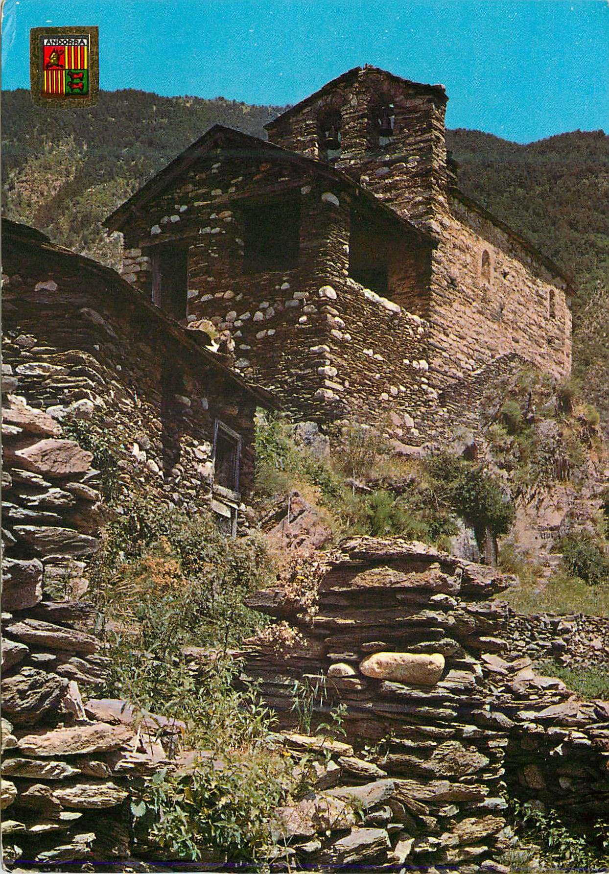 CPM Valls d Andorra Les Bons Ermita de Sant Roma 