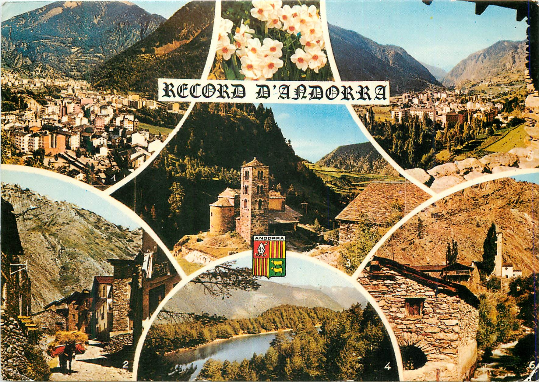 CPM Valls d Andorra Andorre la Vieille Capitale des Vallees Canillo vieille rue typique 