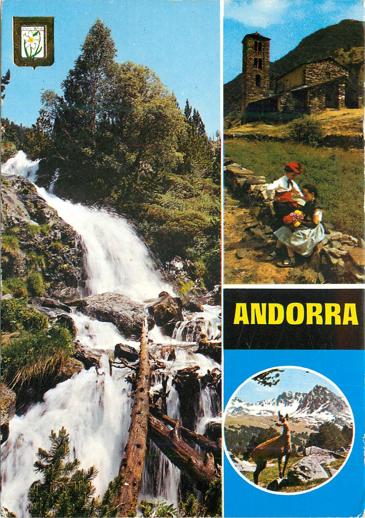 CPM Valls d Andorra Cascade del Serrat i Sant Joan de Casselles 