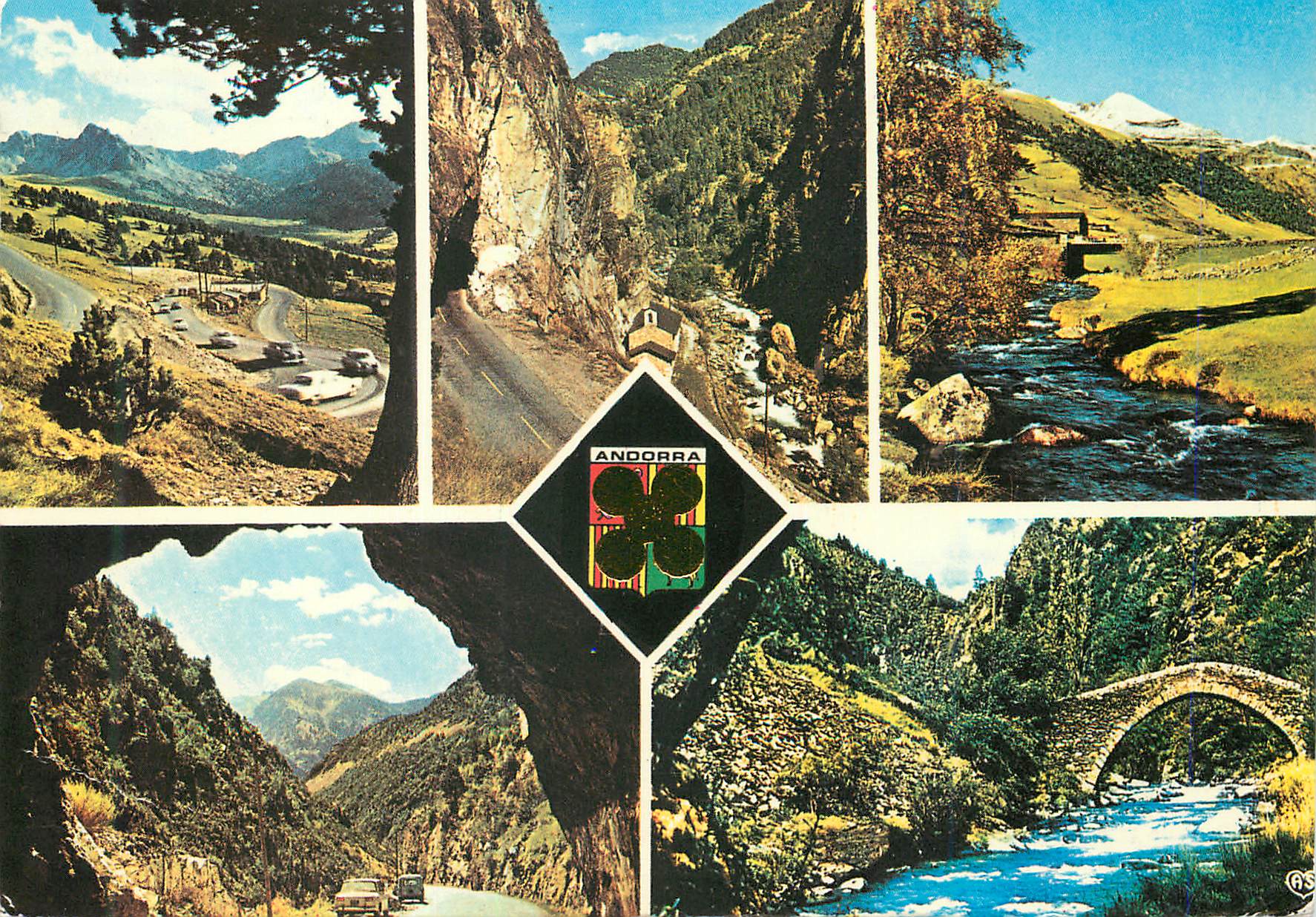 CPM Valls d Andorra Vallee d Envalira Tunnel sur la route de la Massana 