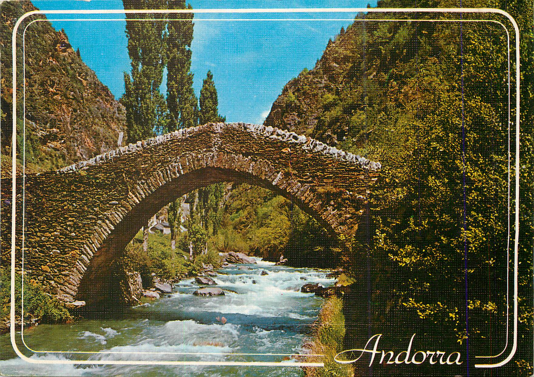 CPM Valls d Andorra La Massana Pont roman de Saint Antoni 