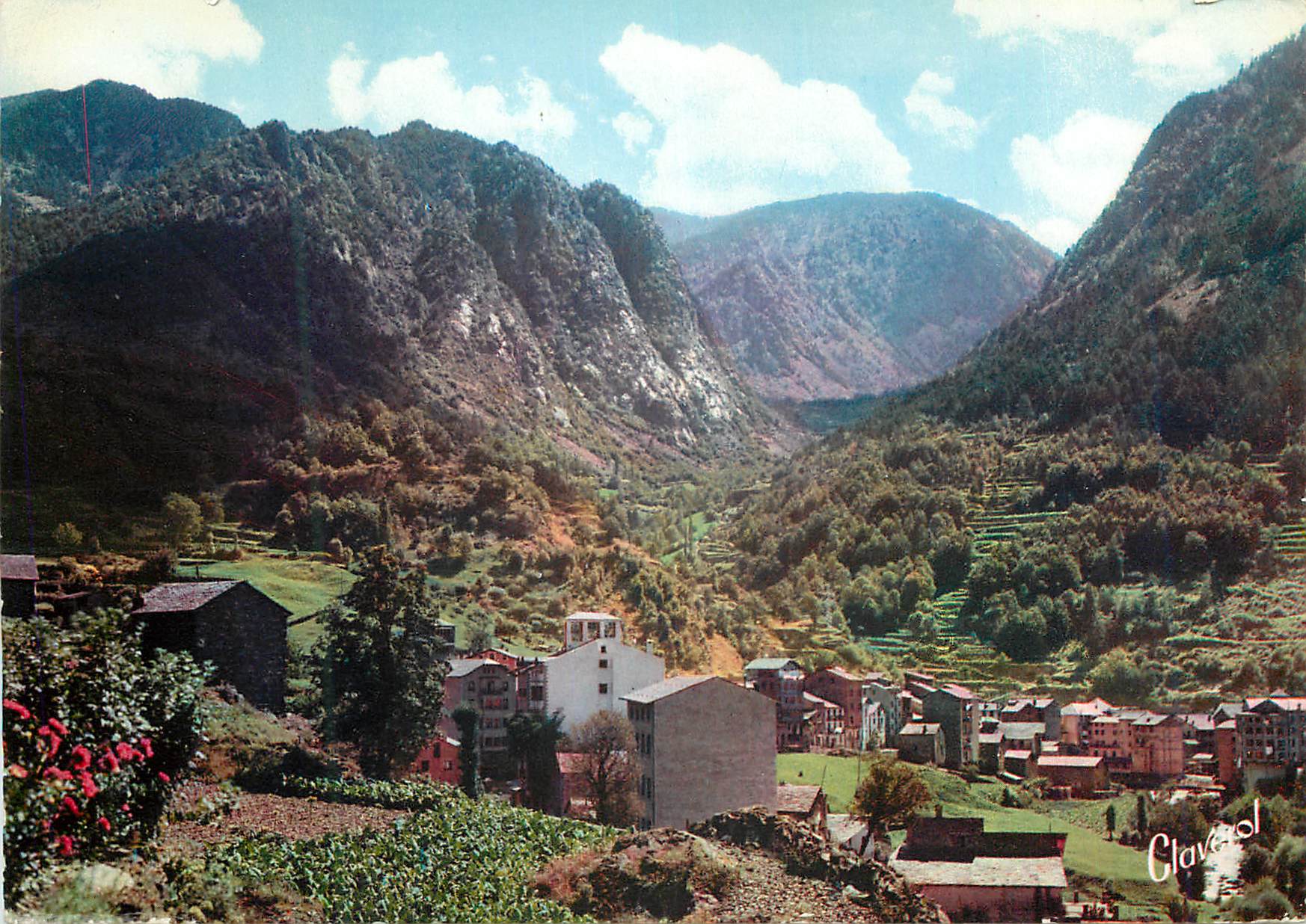Valls d'Andorra — Vue partielle au fond la Vallée du Madriu — Edicions d'Art V Claverol, No 996