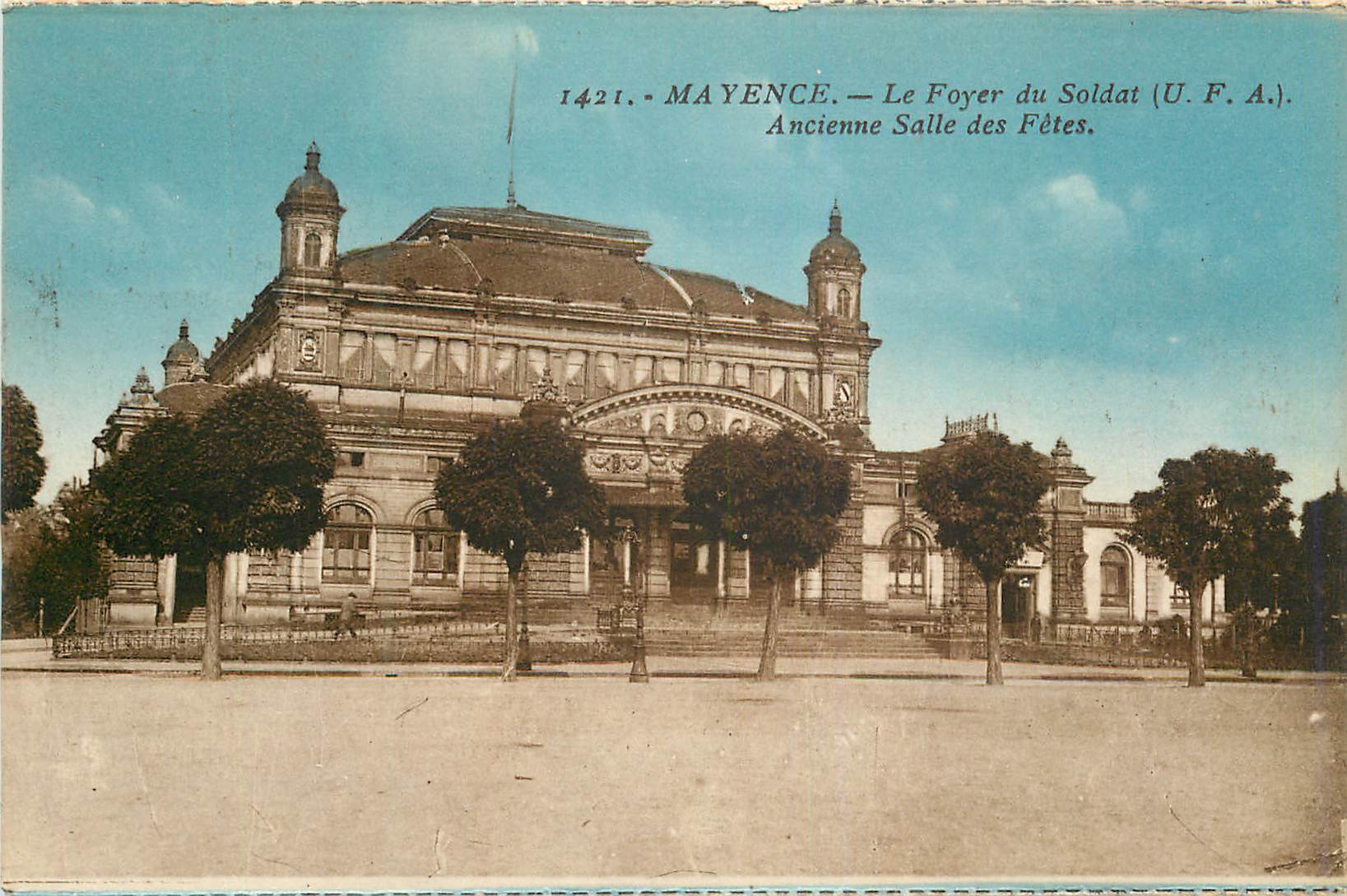 CPA Mayence Le Foyer du Soldat UFA Ancienne Salle des Fetes Militaria