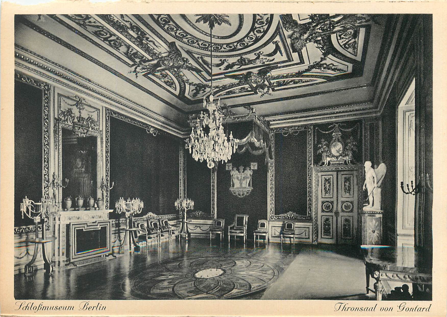 CPA Schlossmuseum Berlin Thronsaal von Gontard 