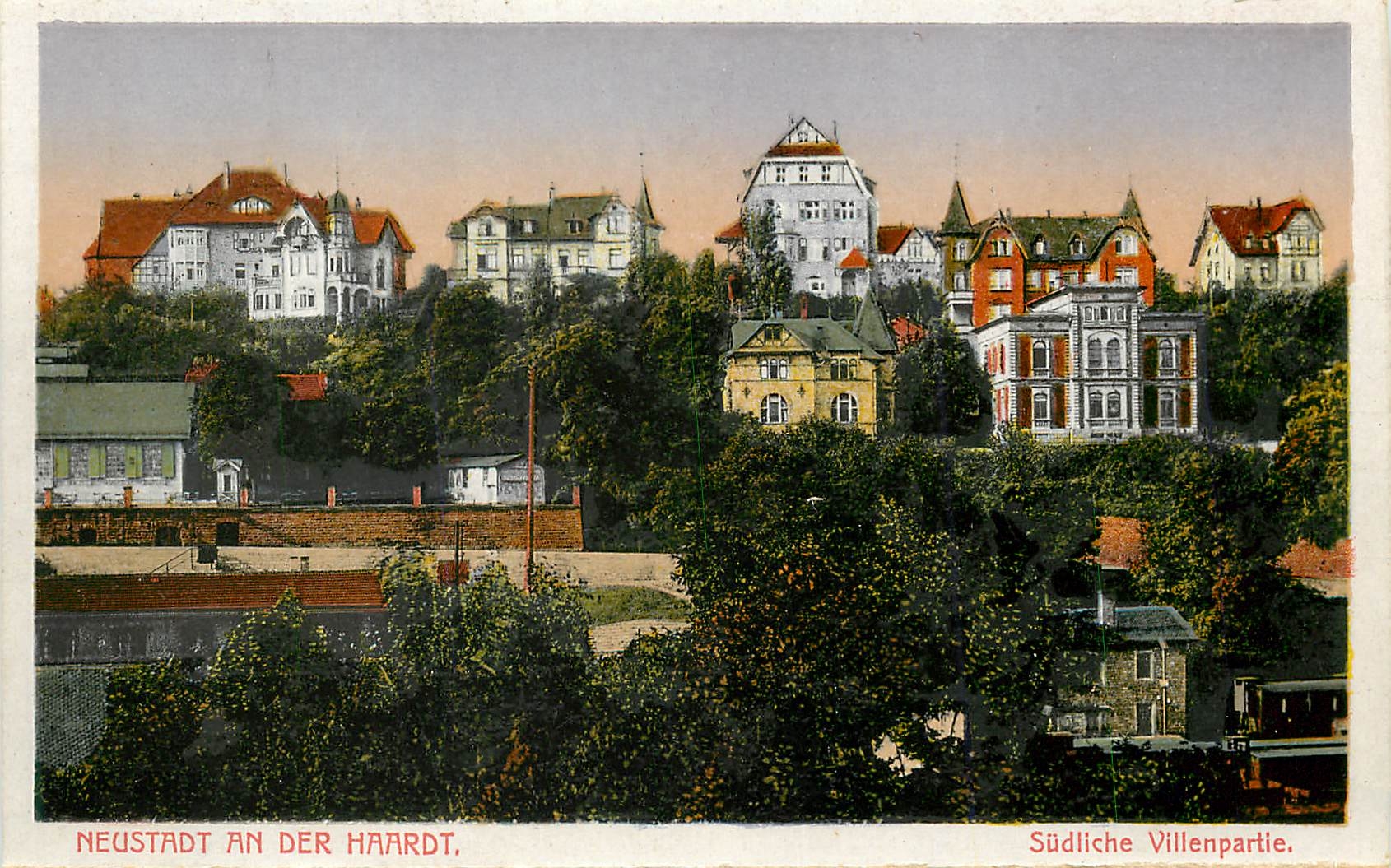 CPA Neustadt an der Haardt Sudliche Villenpartie 