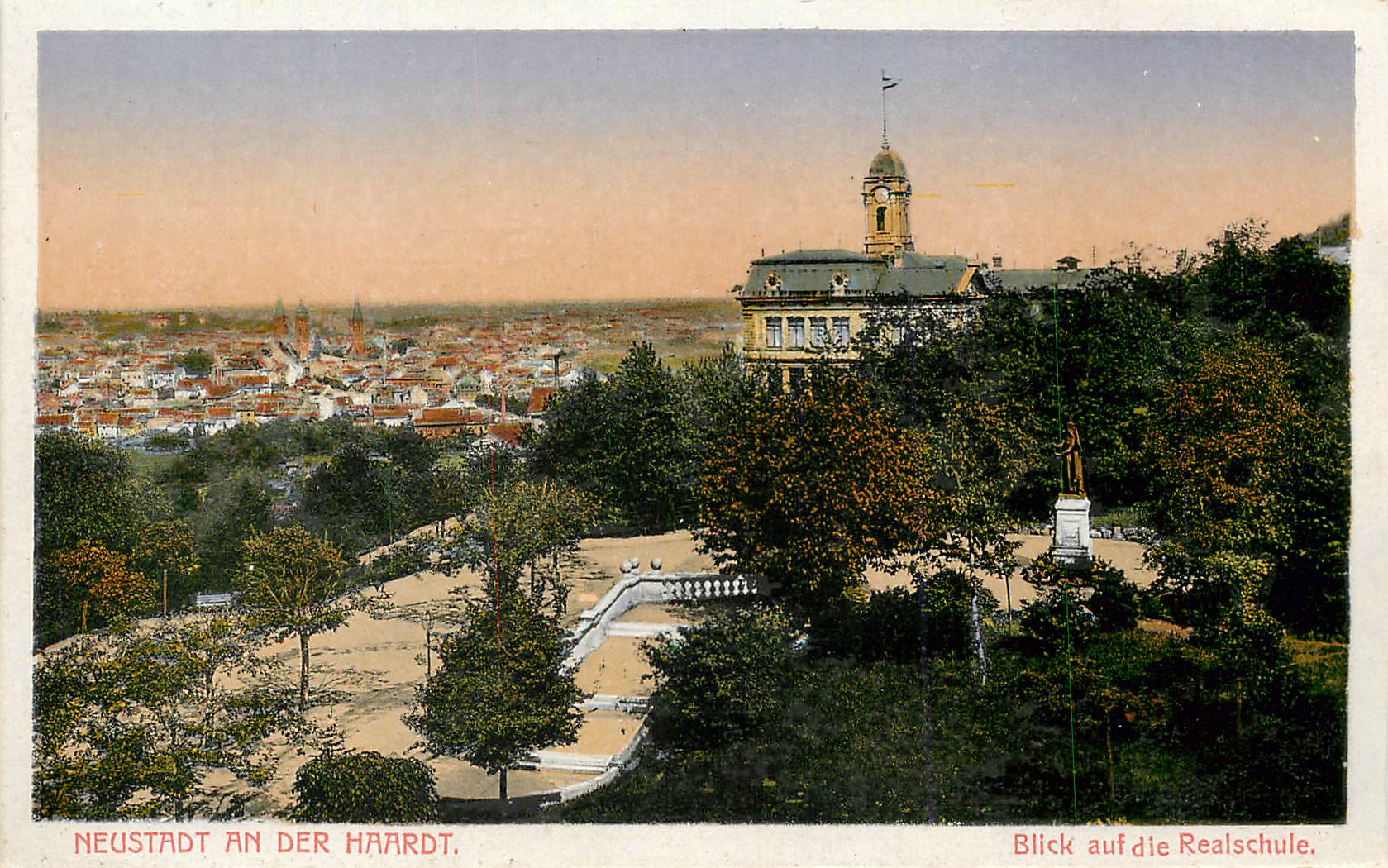 CPA Neustadt an der Haardt Blick auf die Realschule 