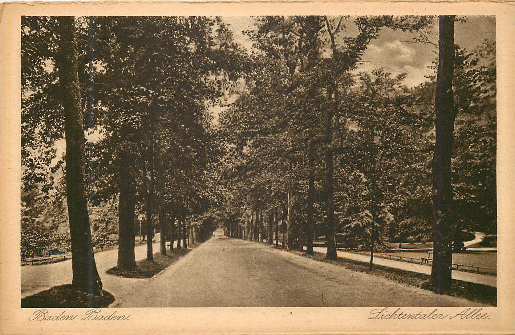 CPA Baden Baden Lichtentaler Allee 