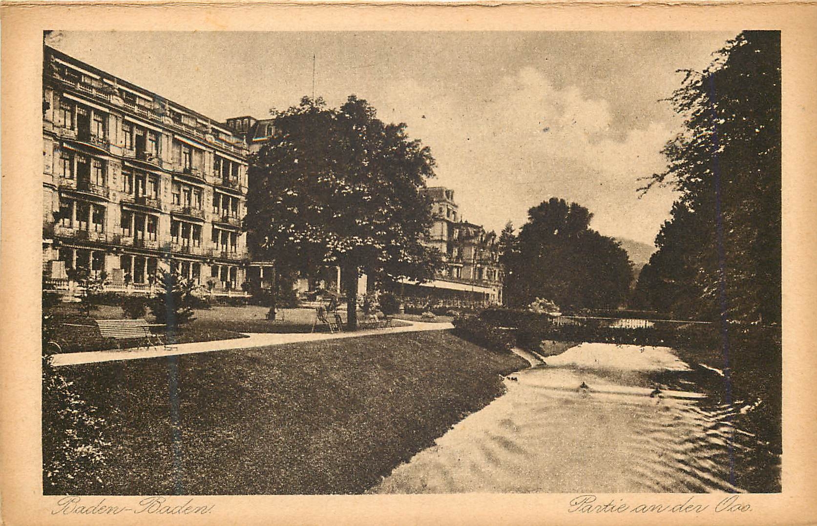 CPA Baden Baden Partie an der Oss 