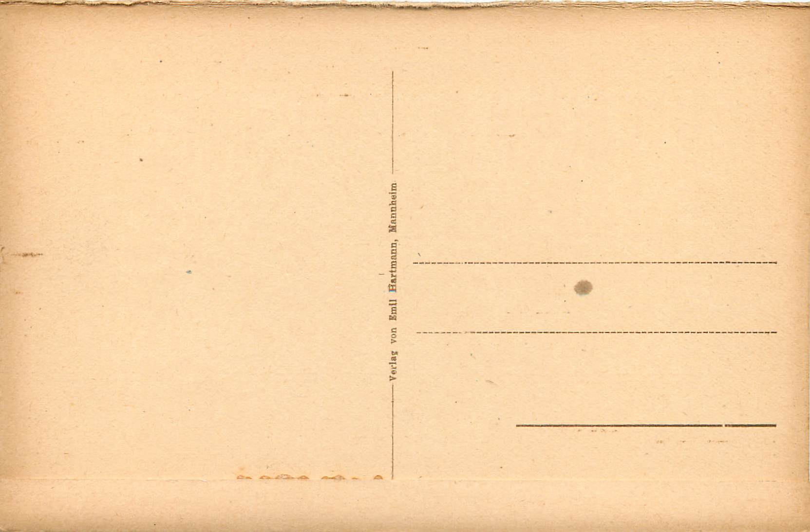 CPA Baden Baden Blick von der Schlossterrasse  — Rückseite
