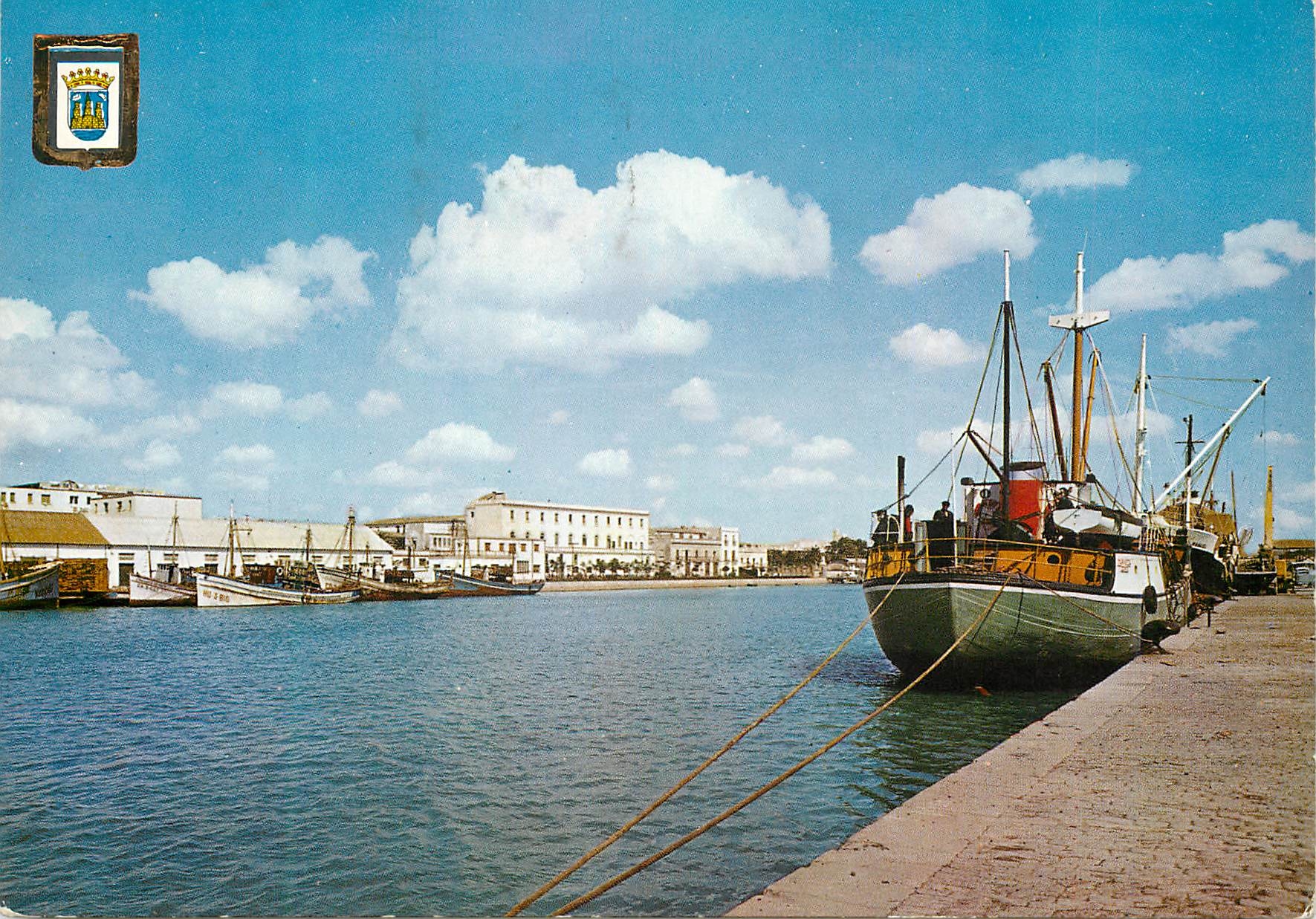 CPM Puerto de Santa Maria Cadiz Vue partielle du port 