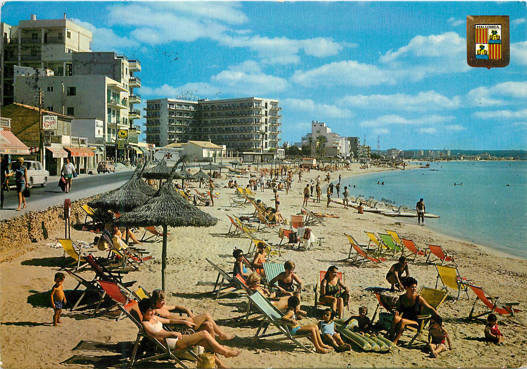 CPM Mallorca Can Pastilla Vue partielle de la plage 