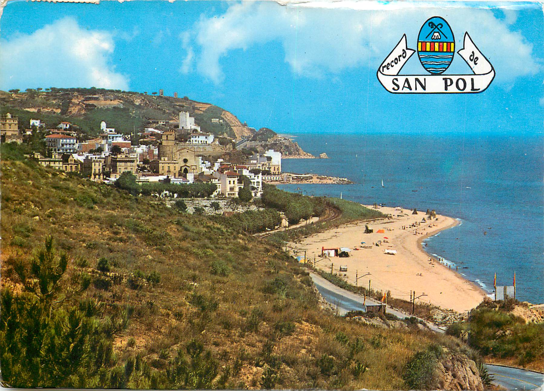 CPM San Pol de Mar Vue de ses Cote Coast 