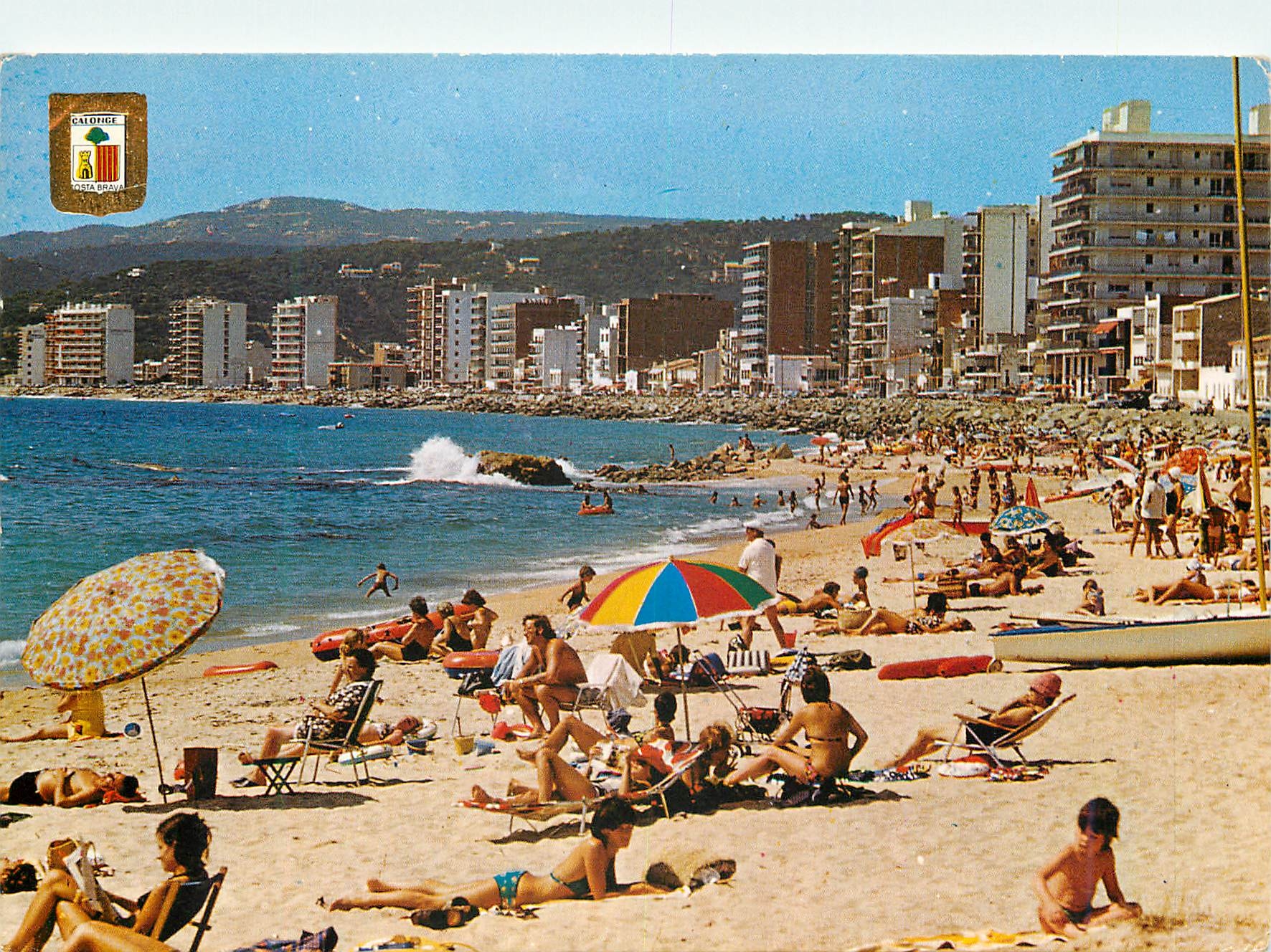 CPM San Antonio de Calonge Costa Brava Detail de la plage 