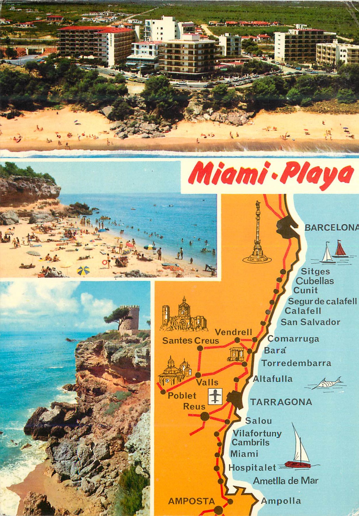 CPM Costa Dorada Tarragona Miami Playa Montroig Divers aspects de la ville 