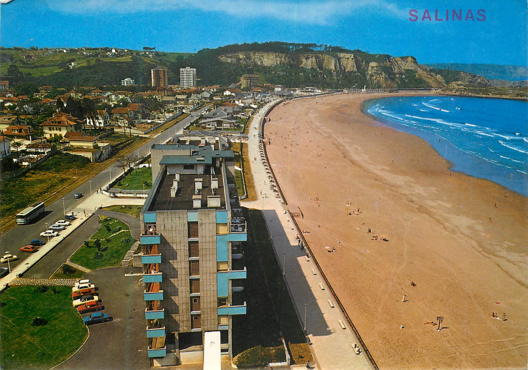 CPM Salinas Asturias Grande Plage 