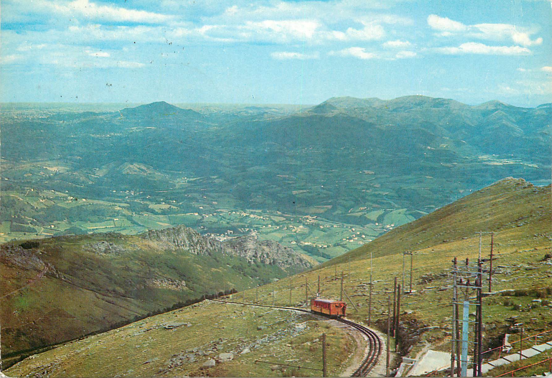 CPM Larun Gain Vue sur Sare Funiculaire Train
