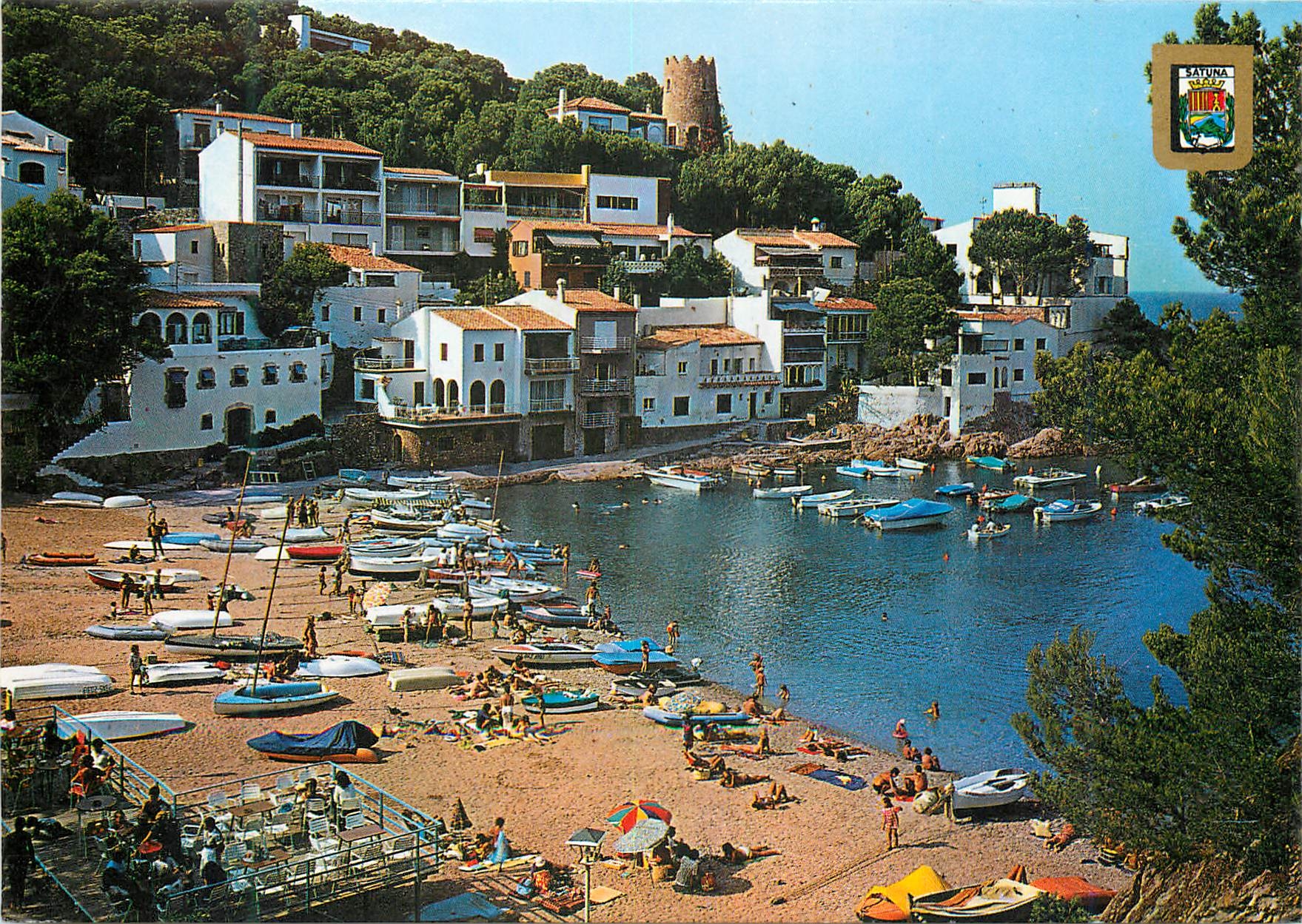 CPM Sa Tuna Begur Costa Brava Vue partielle et plage 