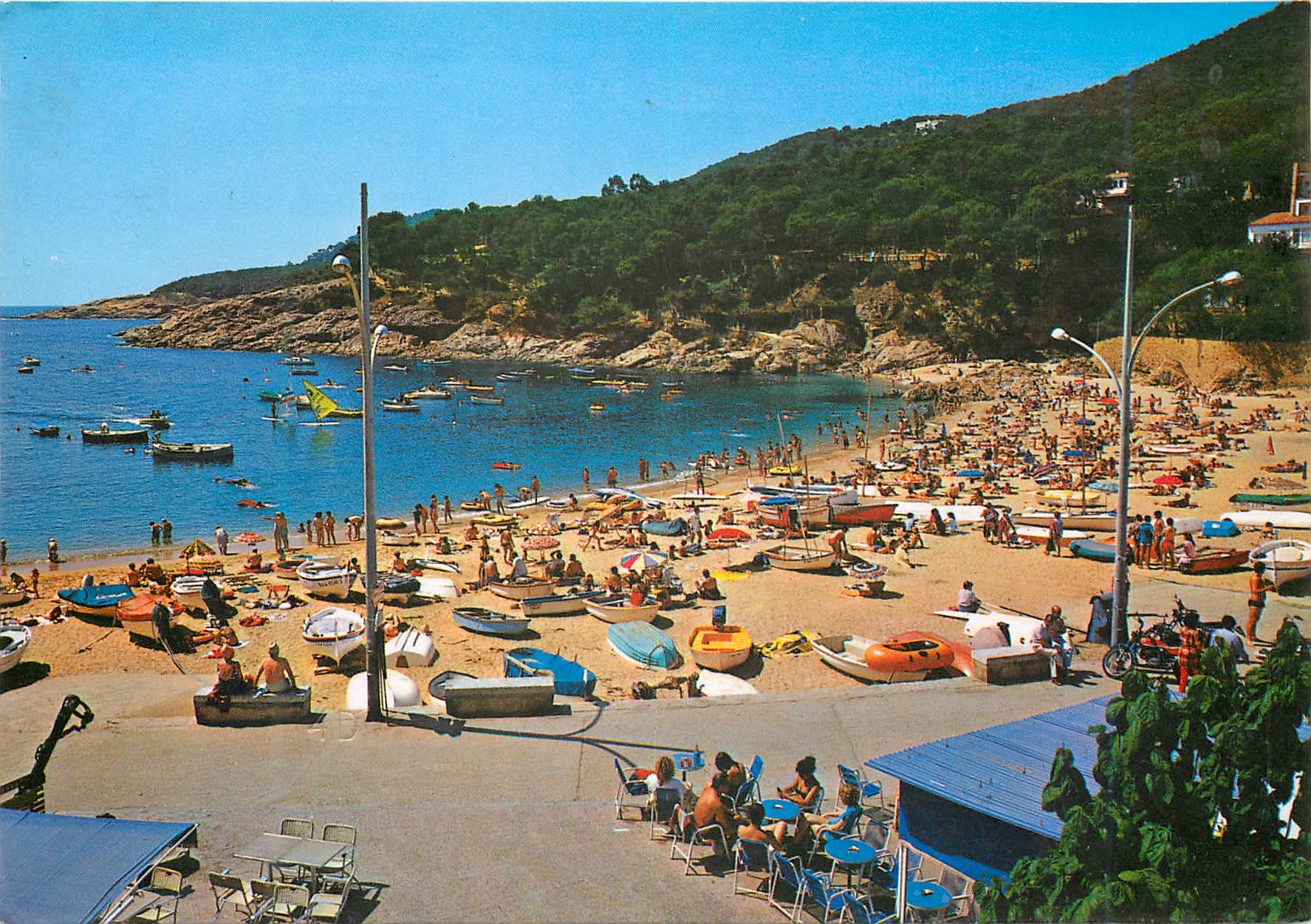 CPM Costa Brava Tamariu Vista parcial de la playa 