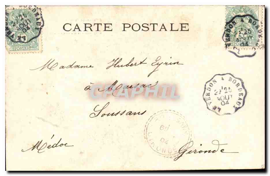 CPA Enfants Frimousses Pierre ardouin a l'heure ou l'oiseau dort — Verso