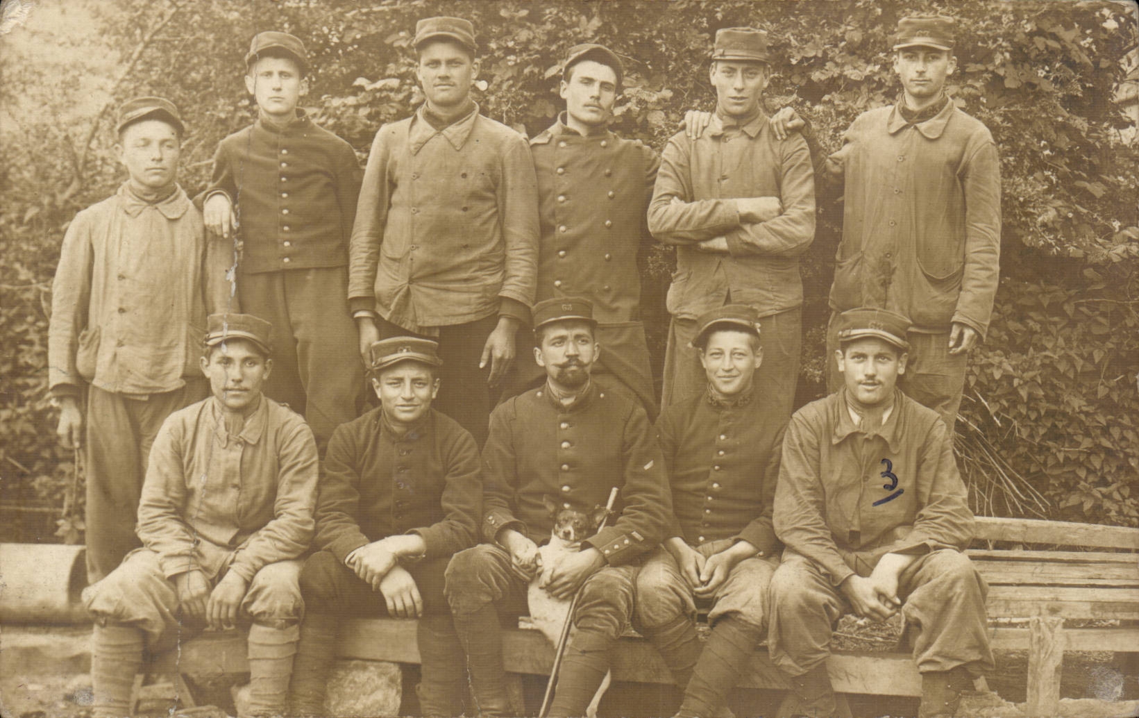 CPA Carte photo Militaria Regiment 