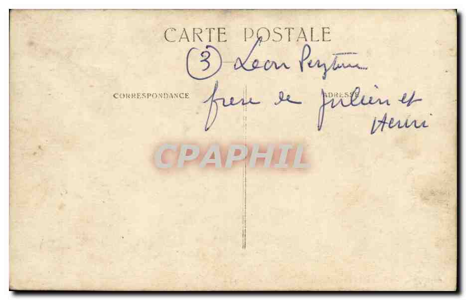 CPA Carte photo Militaria Regiment  — Rückseite