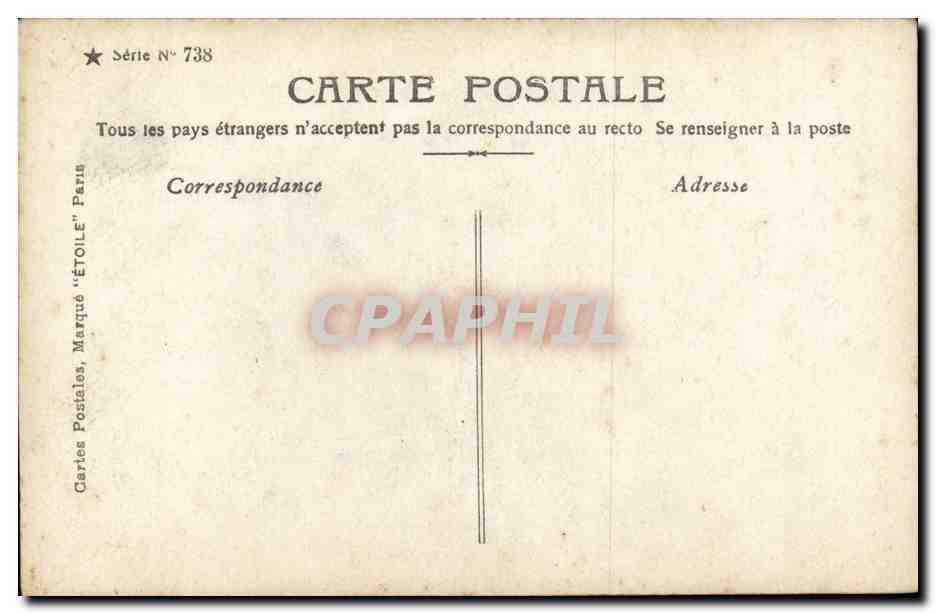 Fantaisie CPA Couple enfins seuls Enfants — Verso