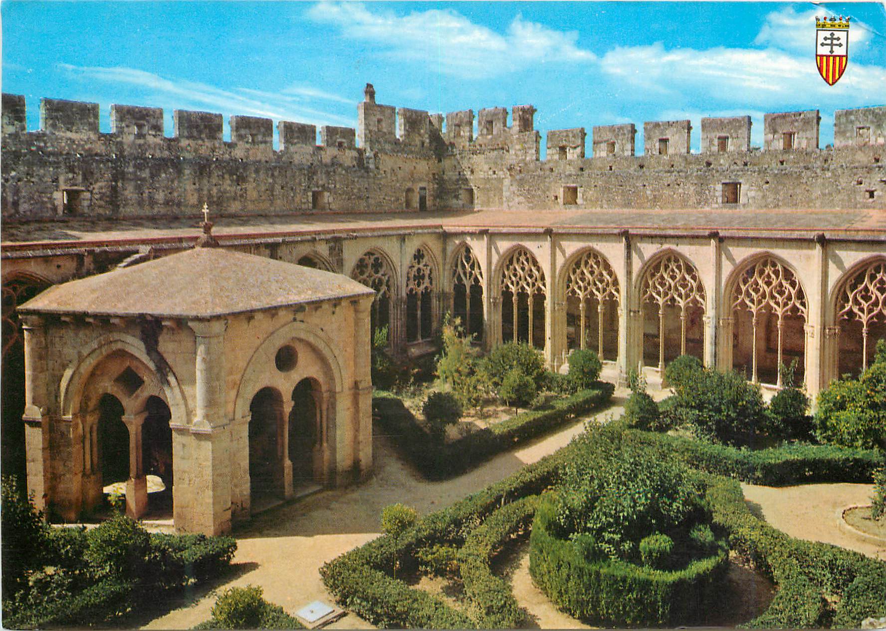 CPM Costa Dorada Tarragona Monasterio de Santes Creud Cloitre gothique et petit temple