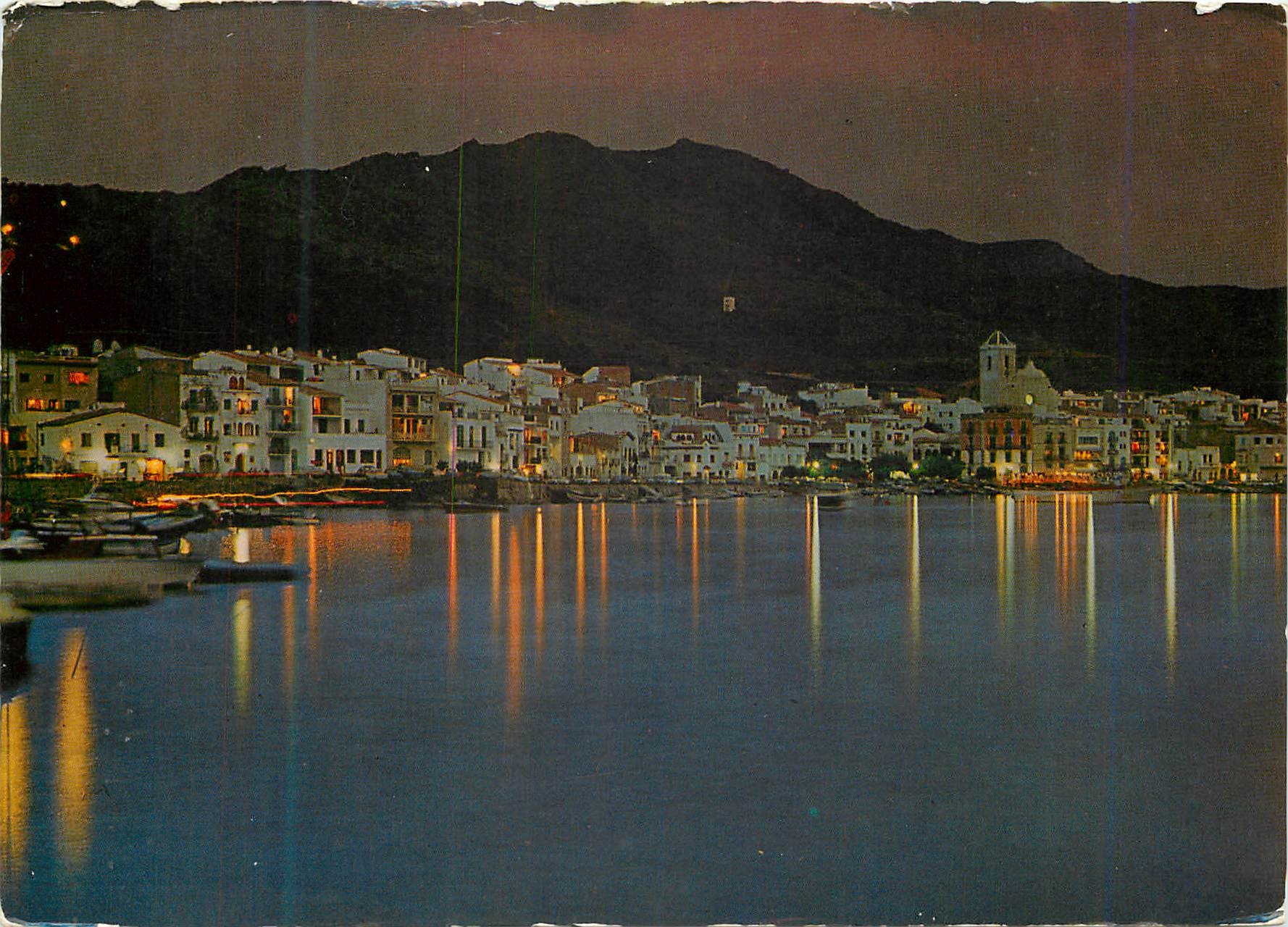 CPM Costa Brava Port de la Selva Victa nocturna