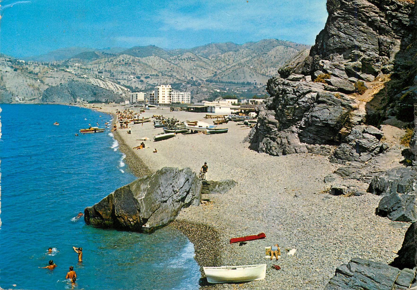 CPM Almunecar (costasta del sel) granada plage de saint cristobal