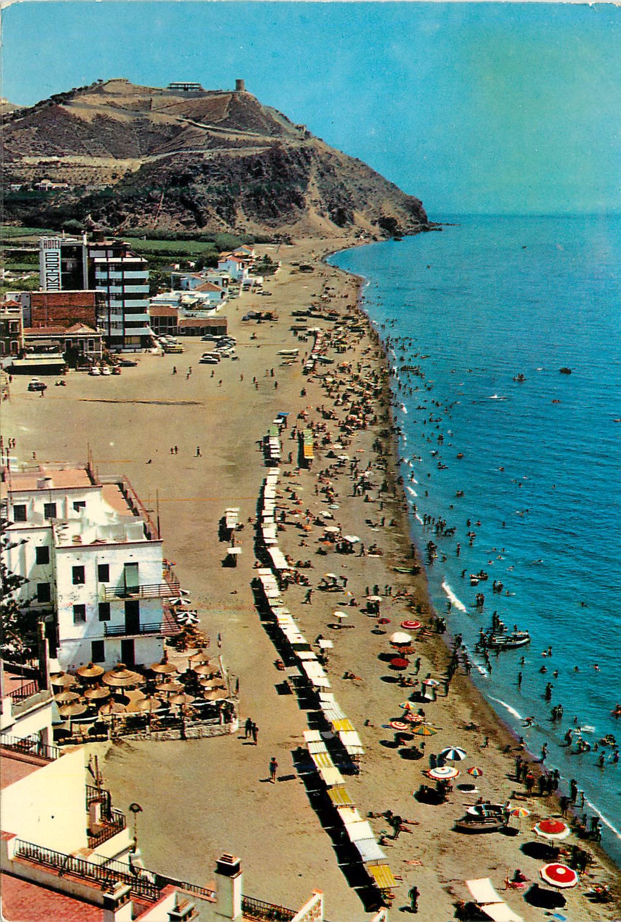 CPM Almunecar (costasta del sel) detail plage et portemar