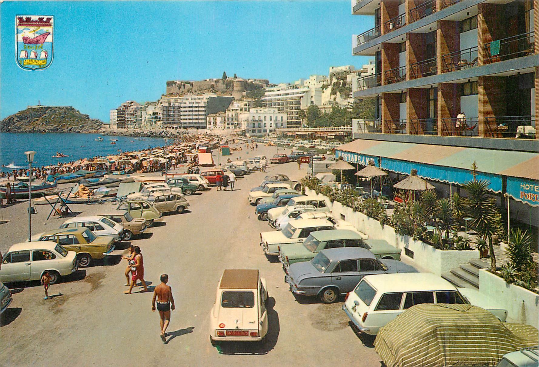 CPM Almunecar (costasta del sel) plage et hotel portamar
