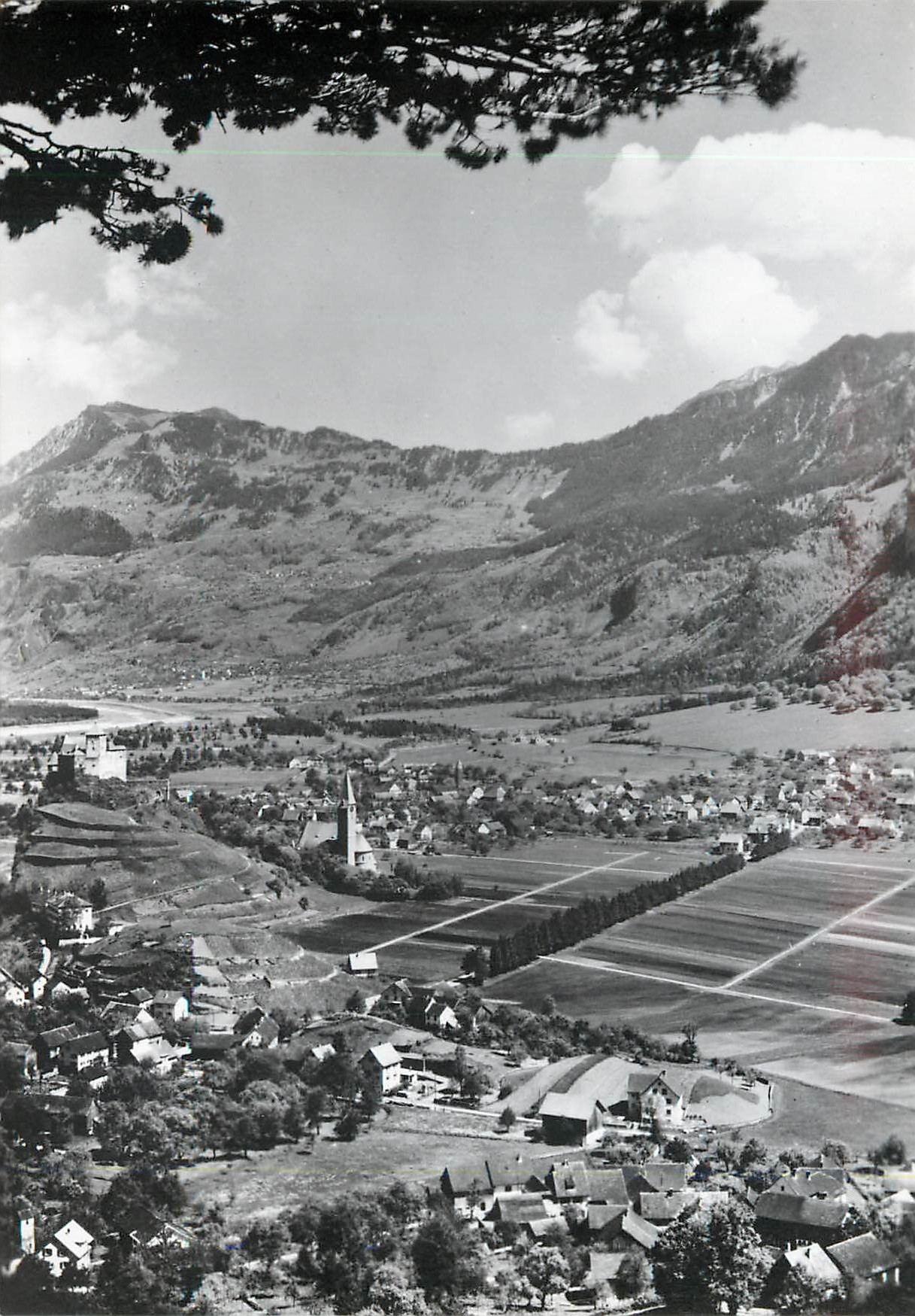 CPM Principality of liechtenstein Balzers view from flascherberb