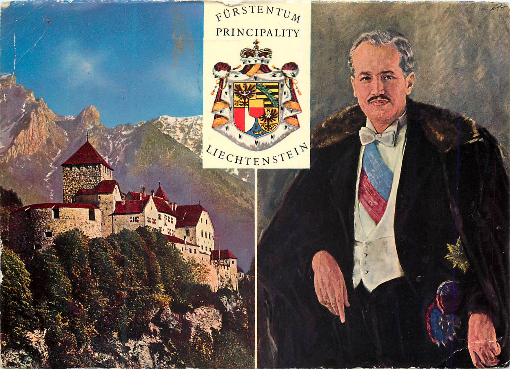 CPM Furstentum principality liechtenstein schloss vaduz S D furt franz joseph II