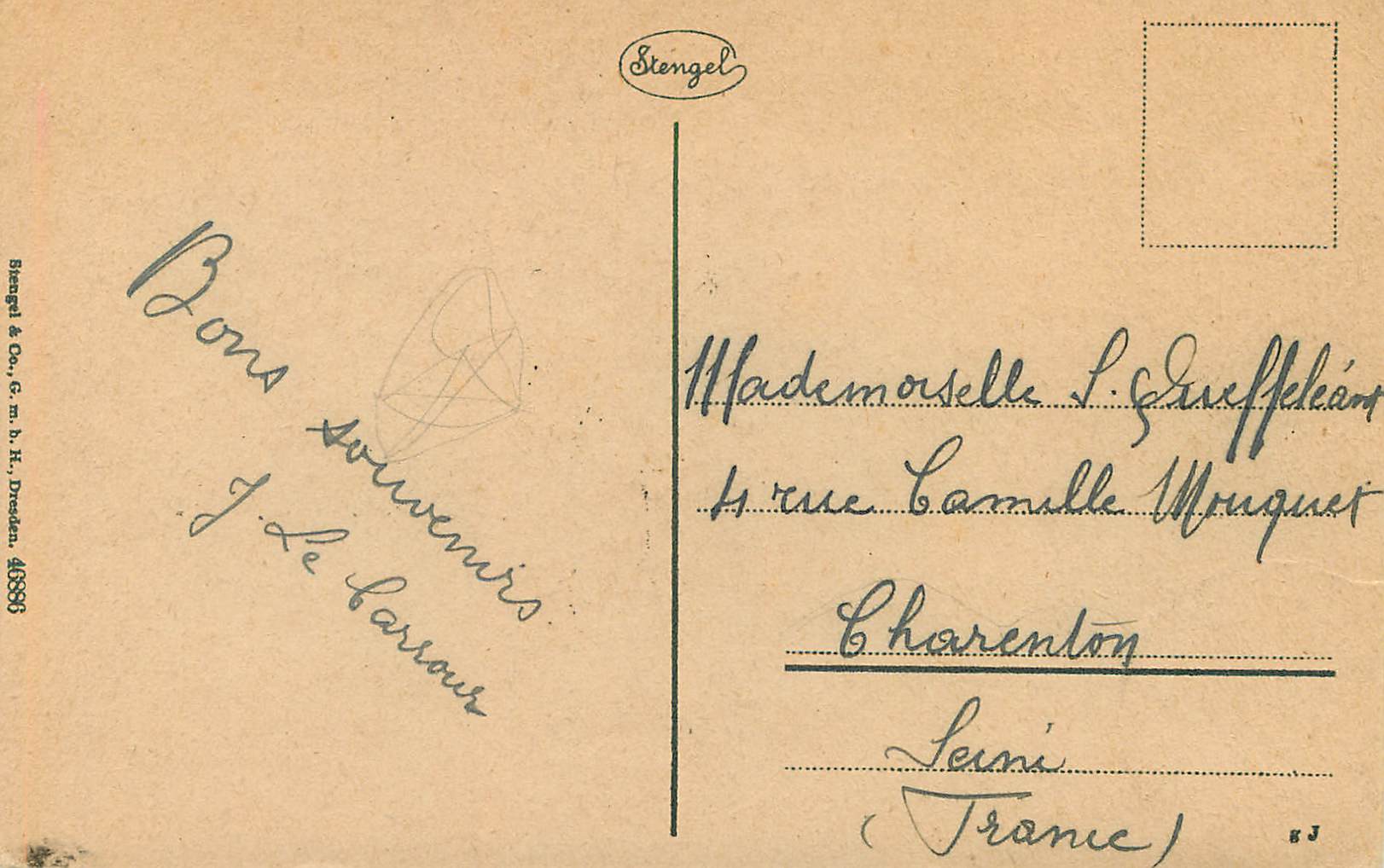 CPA Luxembourg l'atzelle au pied des sochers du back — Verso