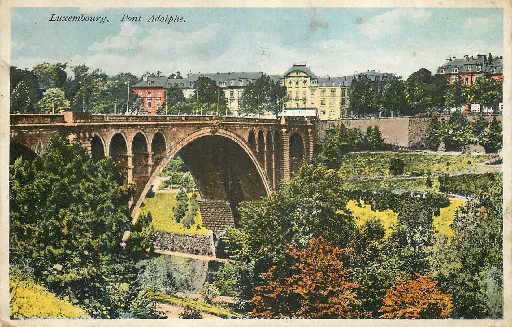 CPA Luxembourg pont Adolphe