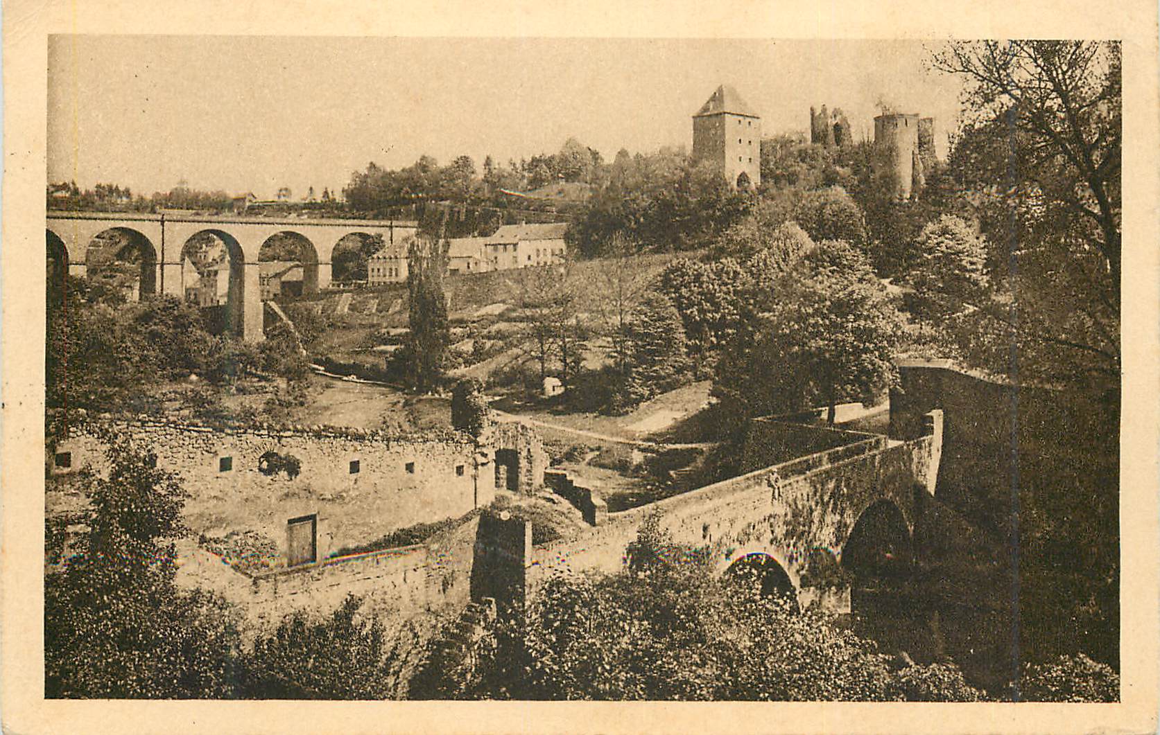 CPA Luxembourg ieux pont ecluse
