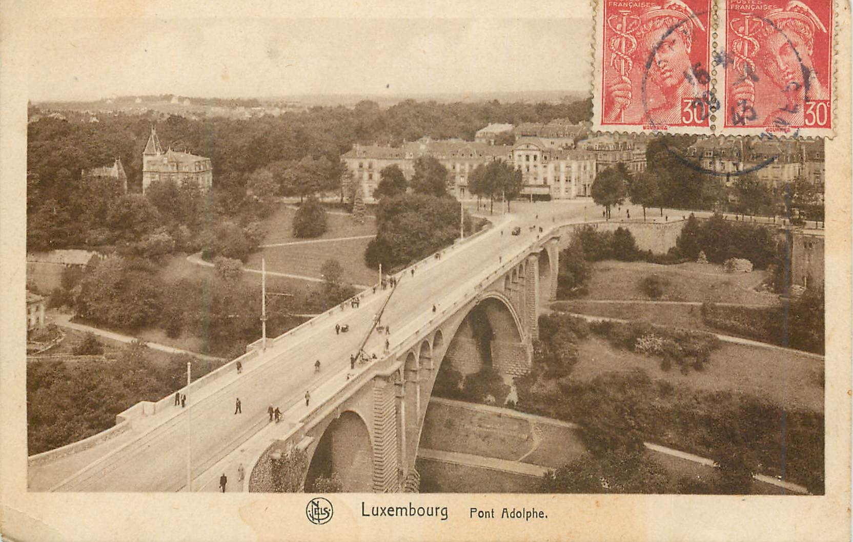 CPA Luxembourg pont Adolphe