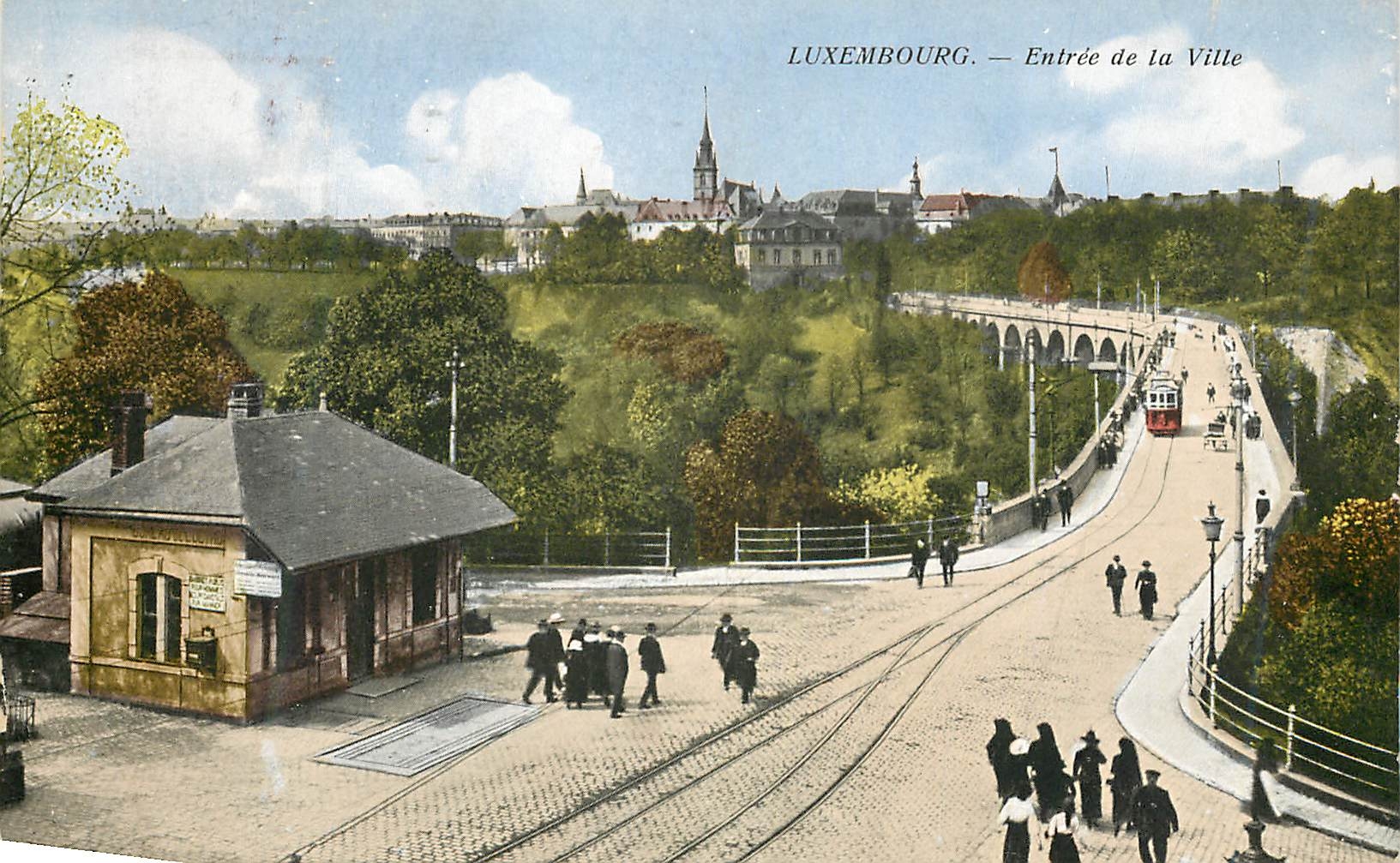 CPA Luxembourg entree de la ville